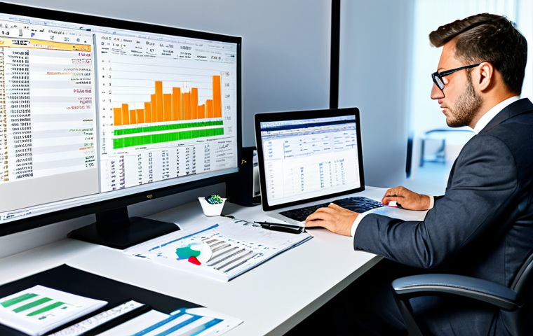 무역업에서의 회계 처리 방법 - Modern Office Scene - International Trade Accounting**
"A bright and modern office. A professional ...
