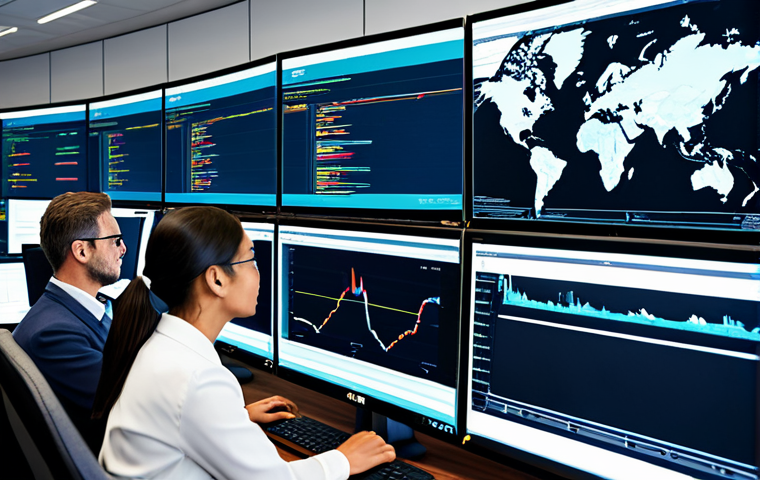 무역 실무와 글로벌 비즈니스의 차이 - Global Supply Chain Optimization**
"A diverse team of logistics professionals collaborating in a mo...