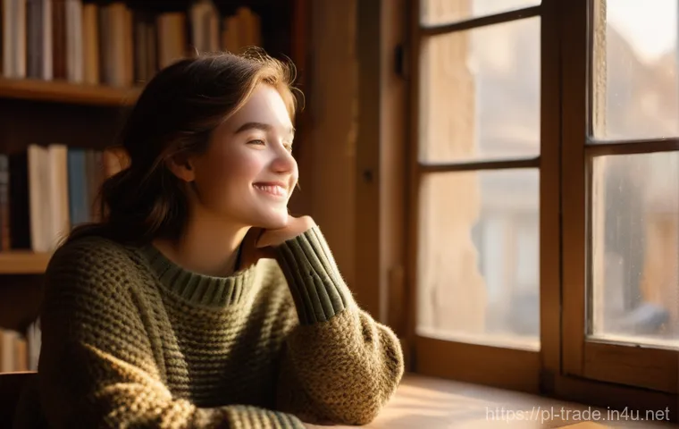 무역 실무 입문자를 위한 자료 - **Prompt:** A young woman, approximately 20 years old, is comfortably seated in a sunlit corner of a...
