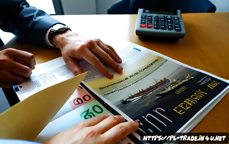 무역 계약서 작성법 - Photorealistic business meeting in a modern Warsaw office, Polish exporter and European buyer seated...
